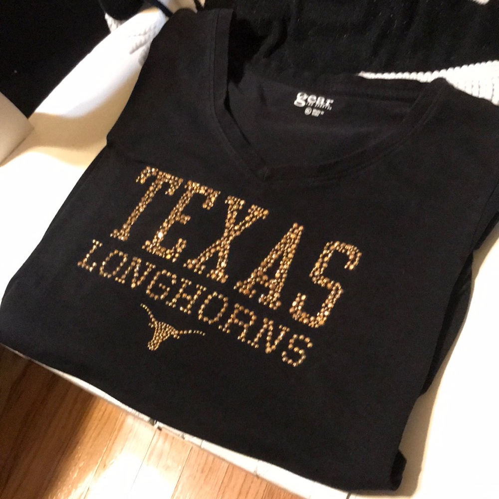 Texas Longhorns V neck women shirt size: xl